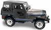 doors included requires bow system bestop replace-a-top for jeep - black door skins