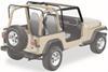 0  soft top fabric upper doors on a vehicle