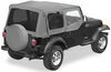 upper doors requires bow system bestop replace-a-top for jeep - charcoal tinted windows half door skins (untinted)