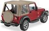 no doors requires bow system bestop replace-a-top for jeep - dark tan