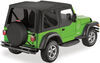 upper doors requires bow system bestop replace-a-top for jeep - black diamond tinted windows half door skins (untinted)