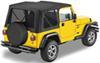 no doors requires bow system bestop replace-a-top for jeep - black denim tinted windows