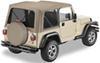 doors included requires bow system bestop replace-a-top for jeep - dark tan tinted windows