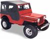doors included requires bow system bestop tigertop for jeep cj-24 mb and wwii 1941-1949 - black