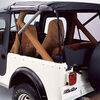 0  complete soft top system doors included bestop tigertop for jeep cj-5 1955-1975 m-38a1 1951-1962 - black