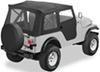 doors included includes bow system bestop supertop soft top for jeep - black 2-piece