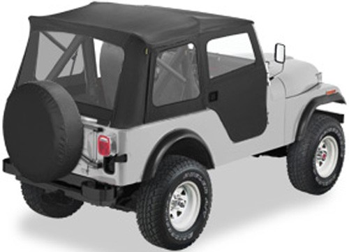 1983 Jeep CJ-5 Bestop Supertop Soft Top for Jeep - Black - 2-Piece Soft ...