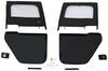 Bestop 2-Piece Soft Rear Doors - Black Diamond Rear Door B51751-35