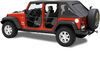 lower doors bestop highrock 4x4 element rear for jeep - matte black