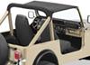 bestop strapless bikini with windshield channel for jeep - black