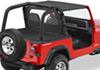 bestop strapless bikini with windshield channel for jeep - black denim