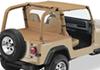 bestop strapless bikini with windshield channel for jeep - spice