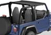 bestop strapless bikini with windshield channel for jeep - black denim