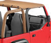 bestop header bikini with windshield channel for jeep - spice