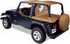 bestop safari bikini with windshield channel for jeep - spice