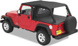 Bestop Full-length Header Bikini, Safari Version for Jeep - Black Diamond