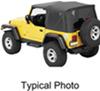 no doors includes bow system bestop supertop nx soft top for jeep - tinted windows sailcloth black