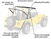 complete soft top system no doors bestop supertop for jeep - spice tinted windows