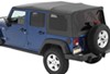 no doors includes bow system bestop supertop nx soft top for jeep - sunroof and tinted windows black diamond