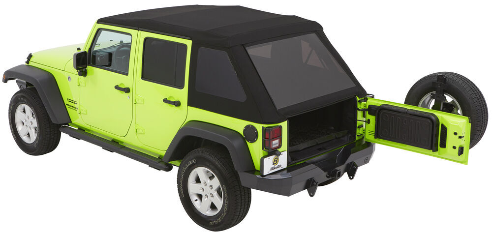 Bestop Trektop NX Glide Soft Top For Jeep - Convertible Top And Tinted ...