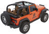 complete soft top system no doors bestop trektop nx glide for jeep - convertible black twill
