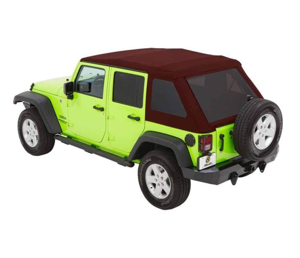 Bestop Trektop NX Glide Soft Top For Jeep - Convertible Top And Tinted ...