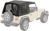 no doors requires bow system bestop replacement skin for supertop jeep soft top - black denim tinted windows
