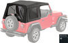 no doors requires bow system bestop replacement skin for supertop jeep soft top - black diamond tinted windows