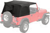 no doors requires bow system bestop replacement skin for supertop jeep soft top - black denim tinted windows