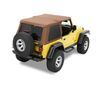 complete soft top system no doors bestop trektop nx for jeep - sunroof and tinted windows spice sailcloth