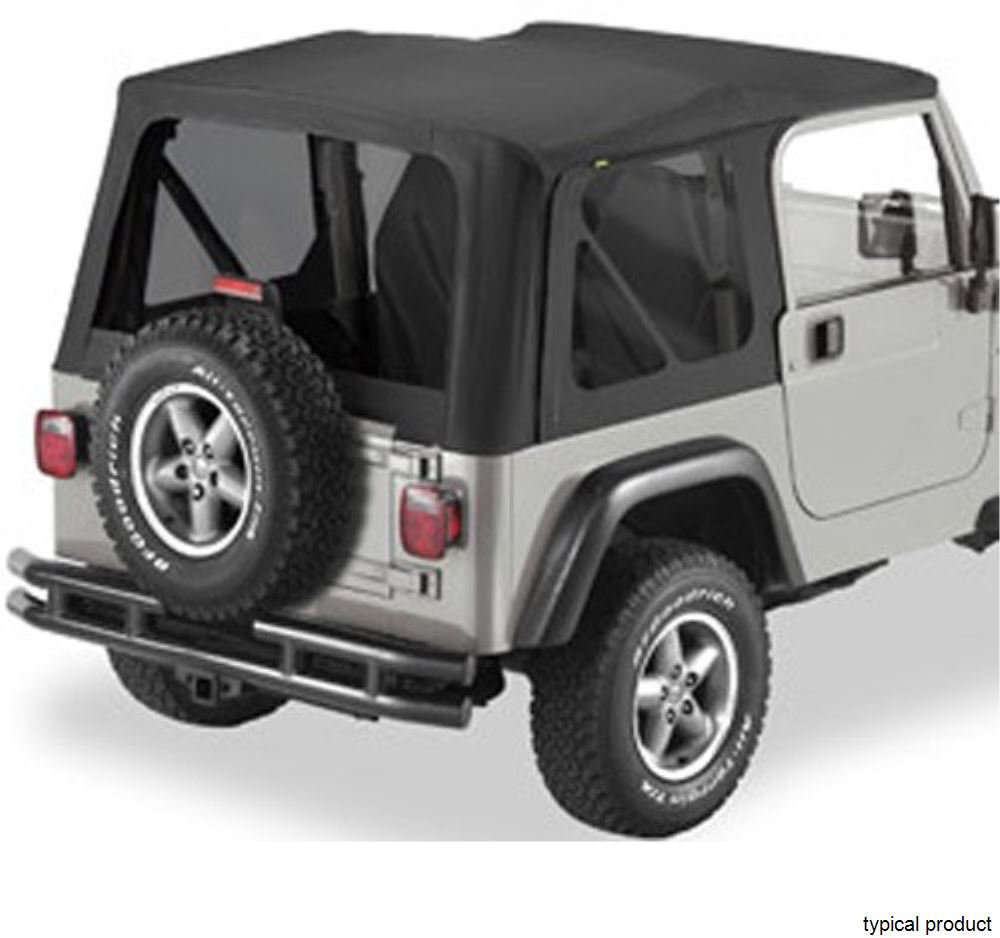 Jeep Windows B5844717 - Black Twill - Bestop