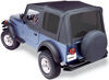 upper doors requires bow system bestop sailcloth replace-a-top for jeep - black tinted windows half door skins (untinted)