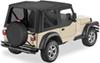 upper doors requires bow system bestop sailcloth replace-a-top for jeep - black tinted windows half door skins (untinted)