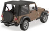 no doors requires bow system bestop sailcloth replace-a-top for jeep - black diamond