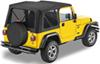 no doors requires bow system bestop sailcloth replace-a-top for jeep - black tinted windows