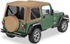 no doors requires bow system bestop sailcloth replace-a-top for jeep - spice tinted windows