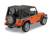 replacement fabric only soft top bestop sailcloth replace-a-top for jeep - black diamond tinted windows
