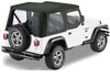 0  replacement fabric only no doors bestop replace-a-top for jeep - tinted windows black twill