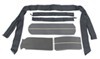 bestop jeep roll bar covers sport cover for - black denim 1986-1990