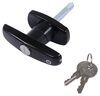 camper shell locks bauer products t-handle lock for truck caps - clockwise gloss black