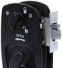 Bauer Products European Style RV Entry Door Lock - Right Hand - 8" Tall x 4-1/4" Wide Black BA26AR