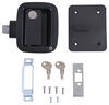 Bauer Products Manger Door Lock for Horse Trailers - Matte Black - Zinc - Left Hand Built In Lock BA55FR