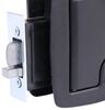 entry door latches locks bauer products lock for horse and utility trailers - matte black glass filled nylon