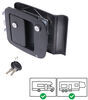 entry door slam latch bauer products motorhome lock - black