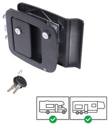 Bauer Products Motorhome Door Lock - Black - BA64FR