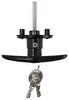 camper shell locks bauer products t-handle lock for truck caps - counterclockwise gloss black