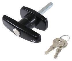 Bauer Products T-Handle Lock for Truck Caps - Clockwise - Gloss Black - BA84VR
