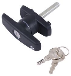 Bauer Products T-Handle Lock for Truck Caps - Counterclockwise - Matte Black - BA87VR