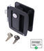 Bauer Products Manger Door Lock for Horse Trailers - Matte Black - Glass Filled Nylon