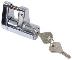 Bulldog Lifelong Trailer Coupler Lock - Trigger Latch Style - 1/4" Pin Diameter - Chrome - BD580403